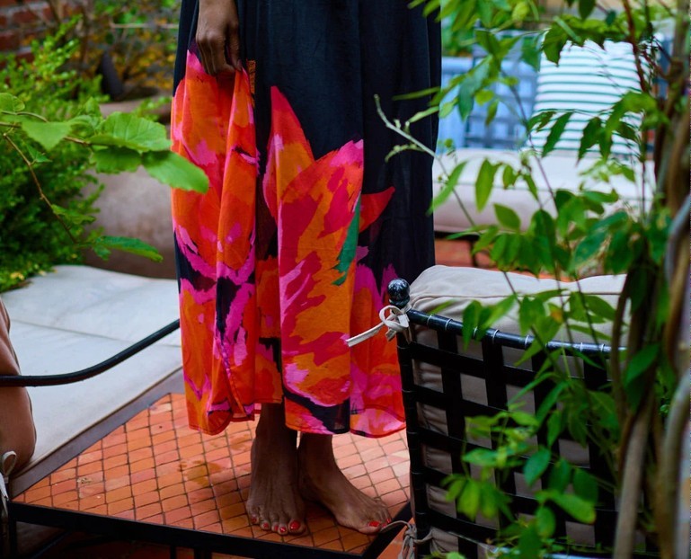 The Perfect Sundress - Black with floral details