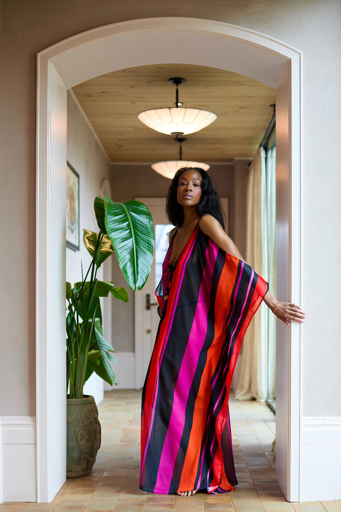 Portofino Multi Striped Caftan